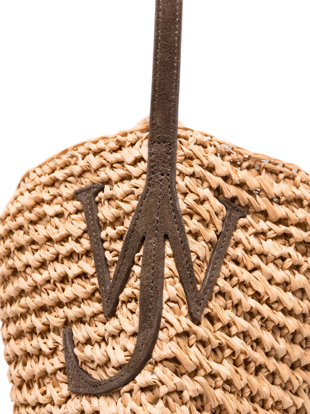 JW Anderson Grote Bulb raffia shopper Beige