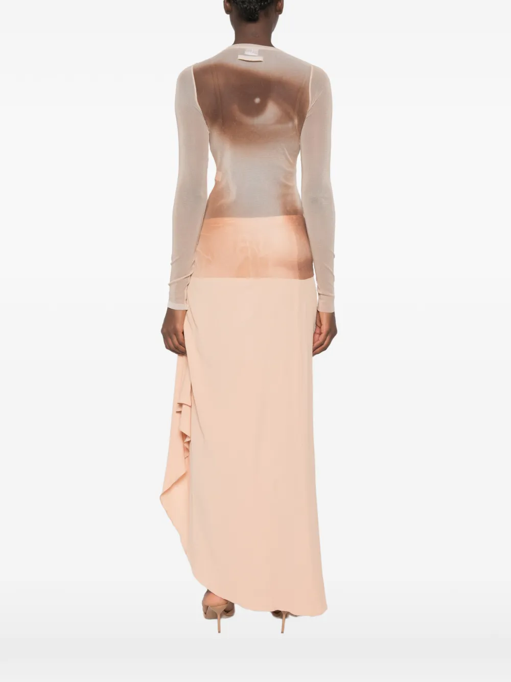 Jean Paul Gaultier Top met ronde hals Beige