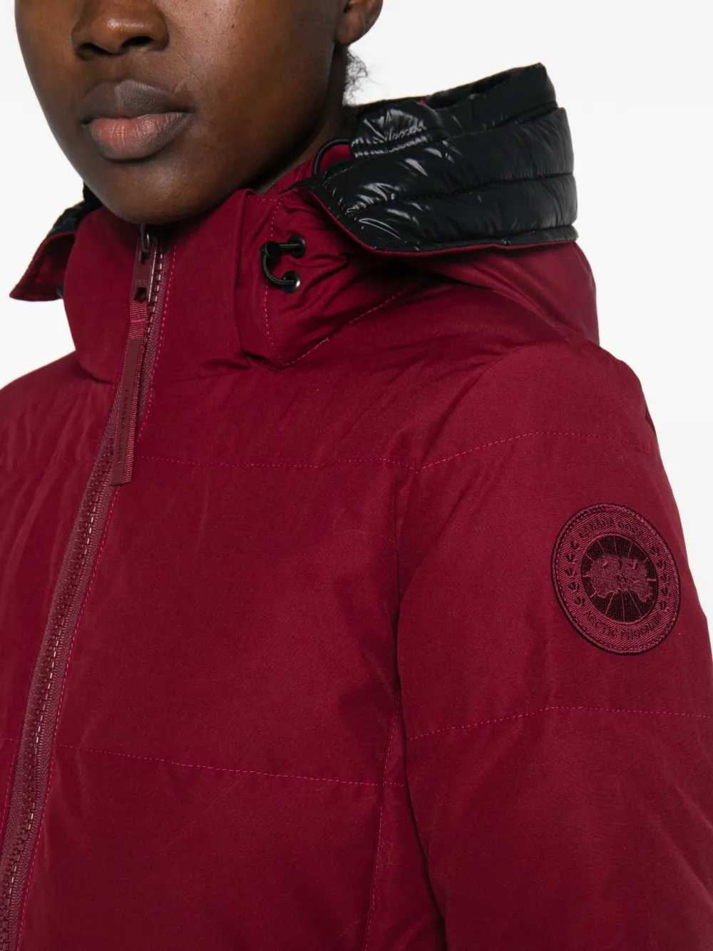 Canada Goose Chelsea hooded padded jacket Rood