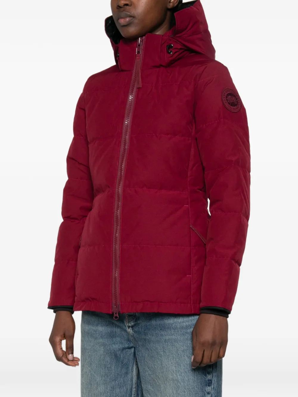 Canada Goose Chelsea hooded padded jacket Rood