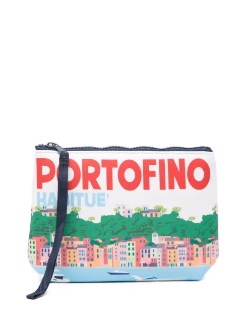 MC2 Saint Barth Aline Portofino-print clutch bag
