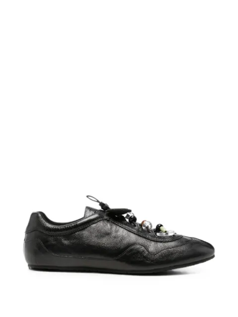 Cecilie Bahnsen Blaise crinkle-leather sneakers