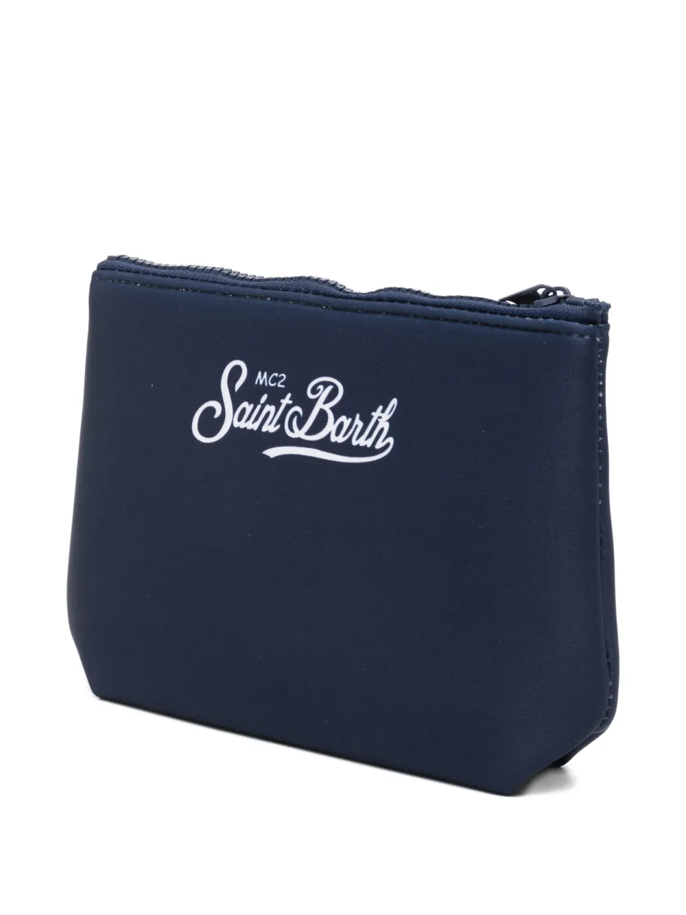 MC2 Saint Barth Aline clutch met logoprint Blauw