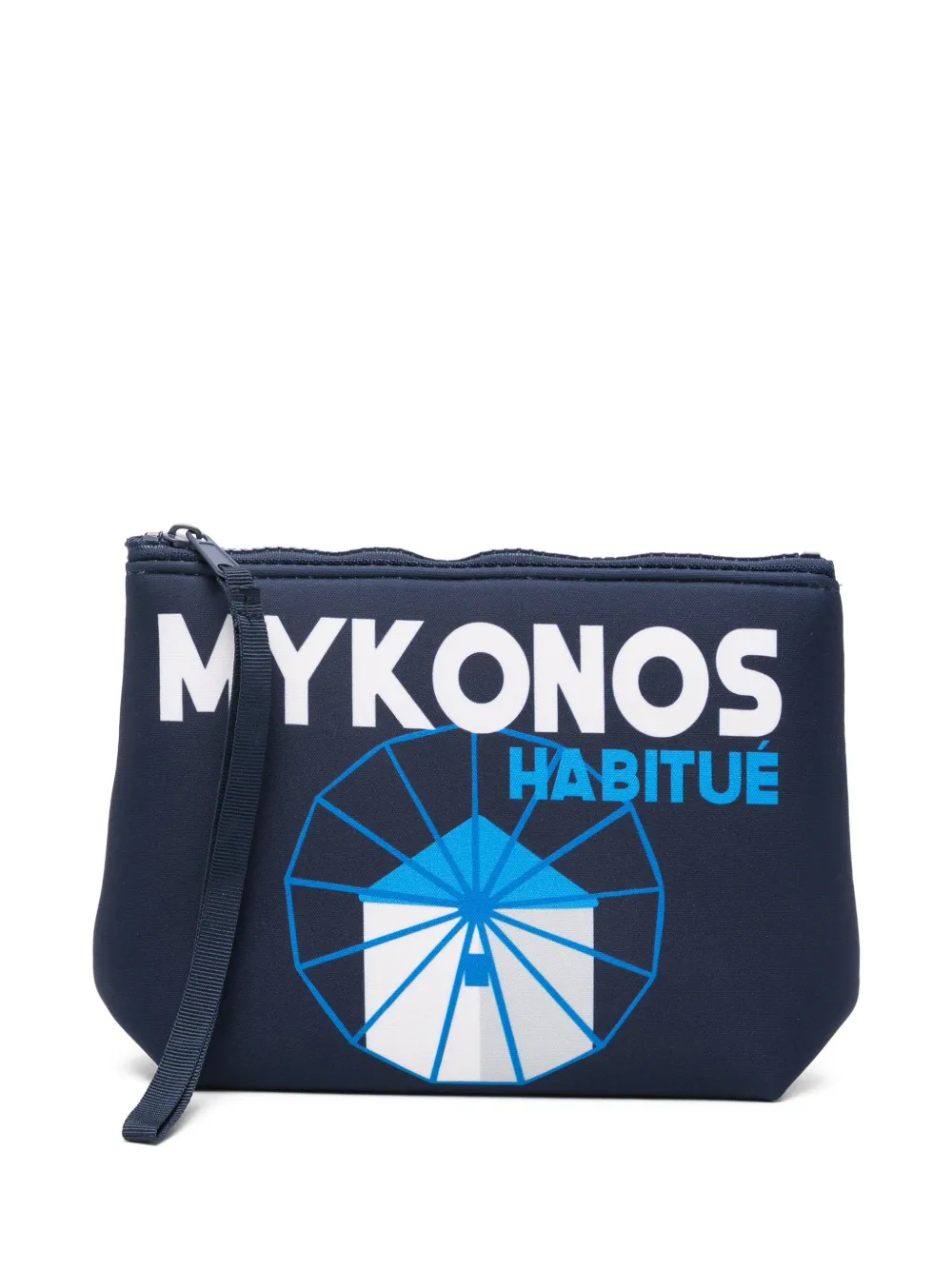 MC2 Saint Barth pochette Aline à logo imprimé - Bleu