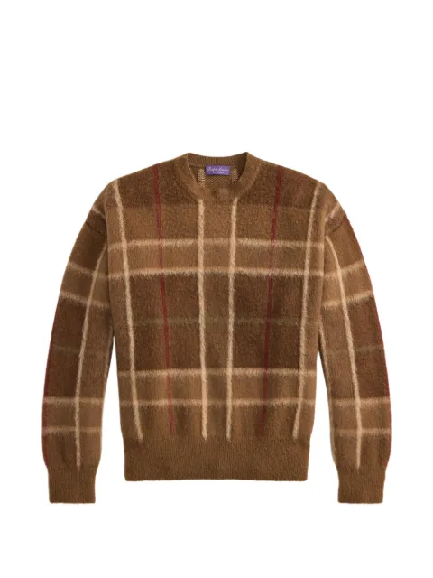 Ralph Lauren Purple Label plaid-pattern sweater