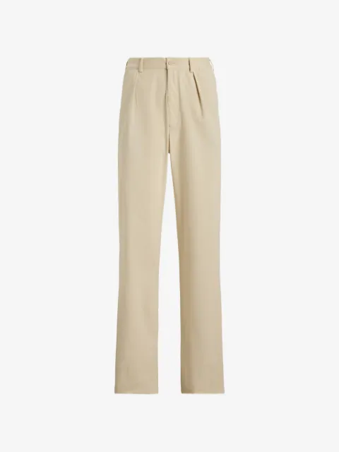 Ralph Lauren Purple Label pantalon en daim à pinces