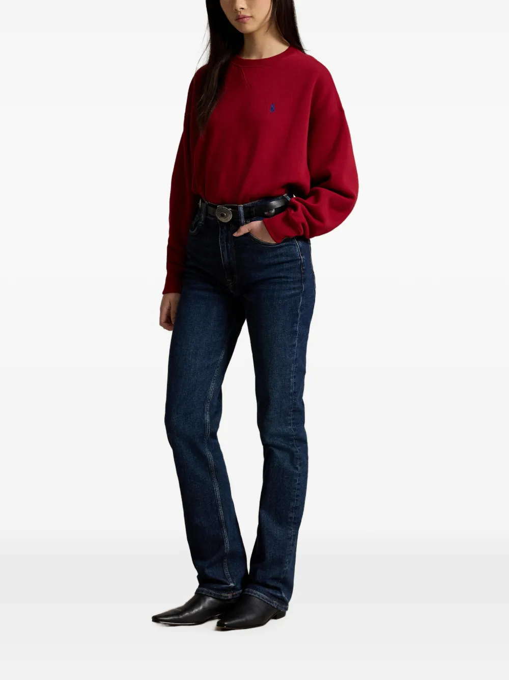 Polo Ralph Lauren Sweater met geborduurd logo Rood