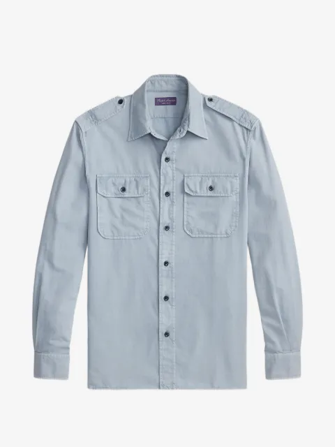 Ralph Lauren Purple Label garment-dyed twill shirt