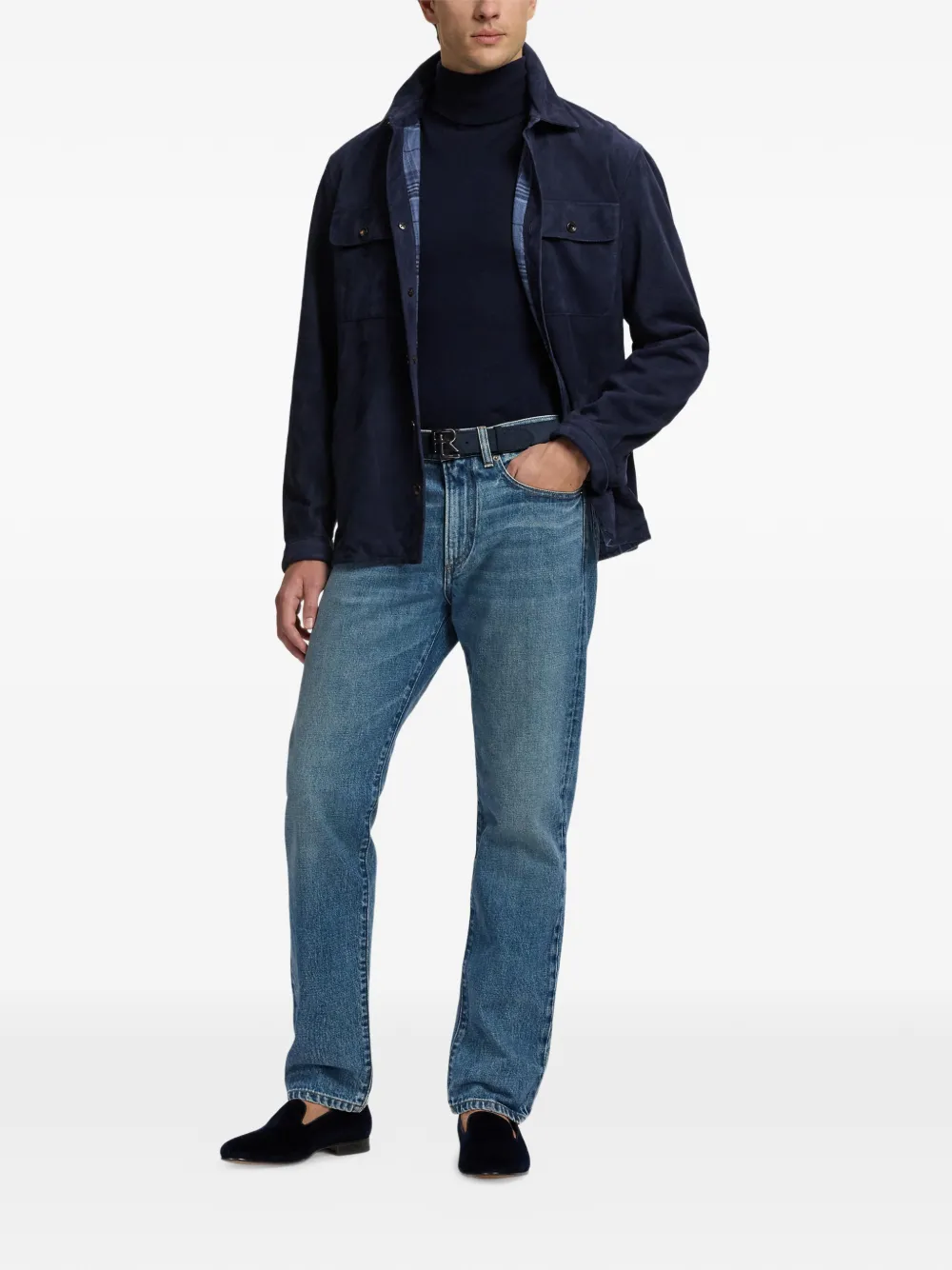 Ralph Lauren Purple Label Jeans met effect Blauw