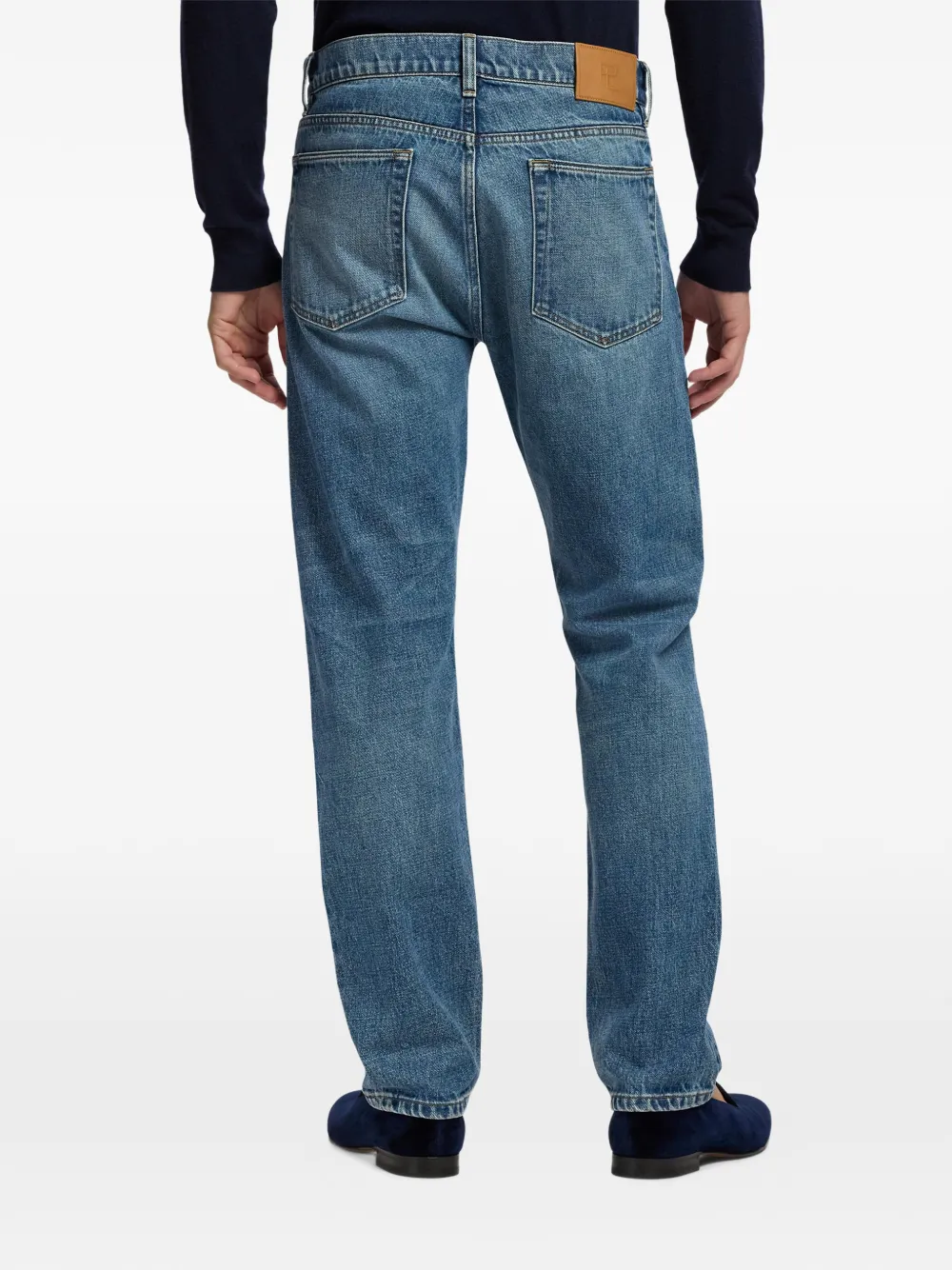 Ralph Lauren Purple Label Jeans met effect Blauw