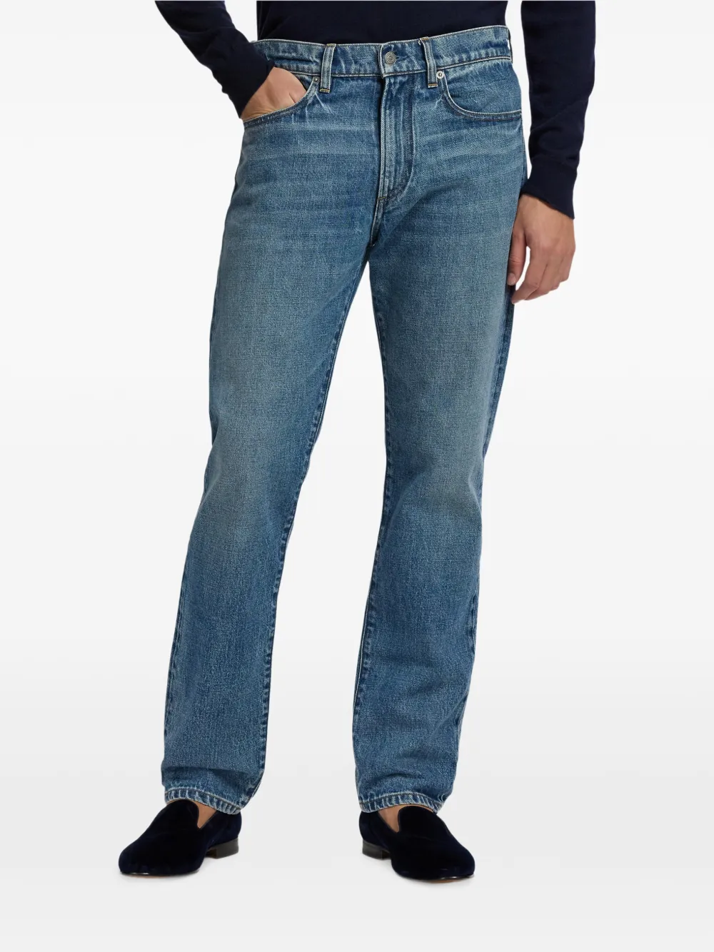 Ralph Lauren Purple Label Jeans met effect Blauw