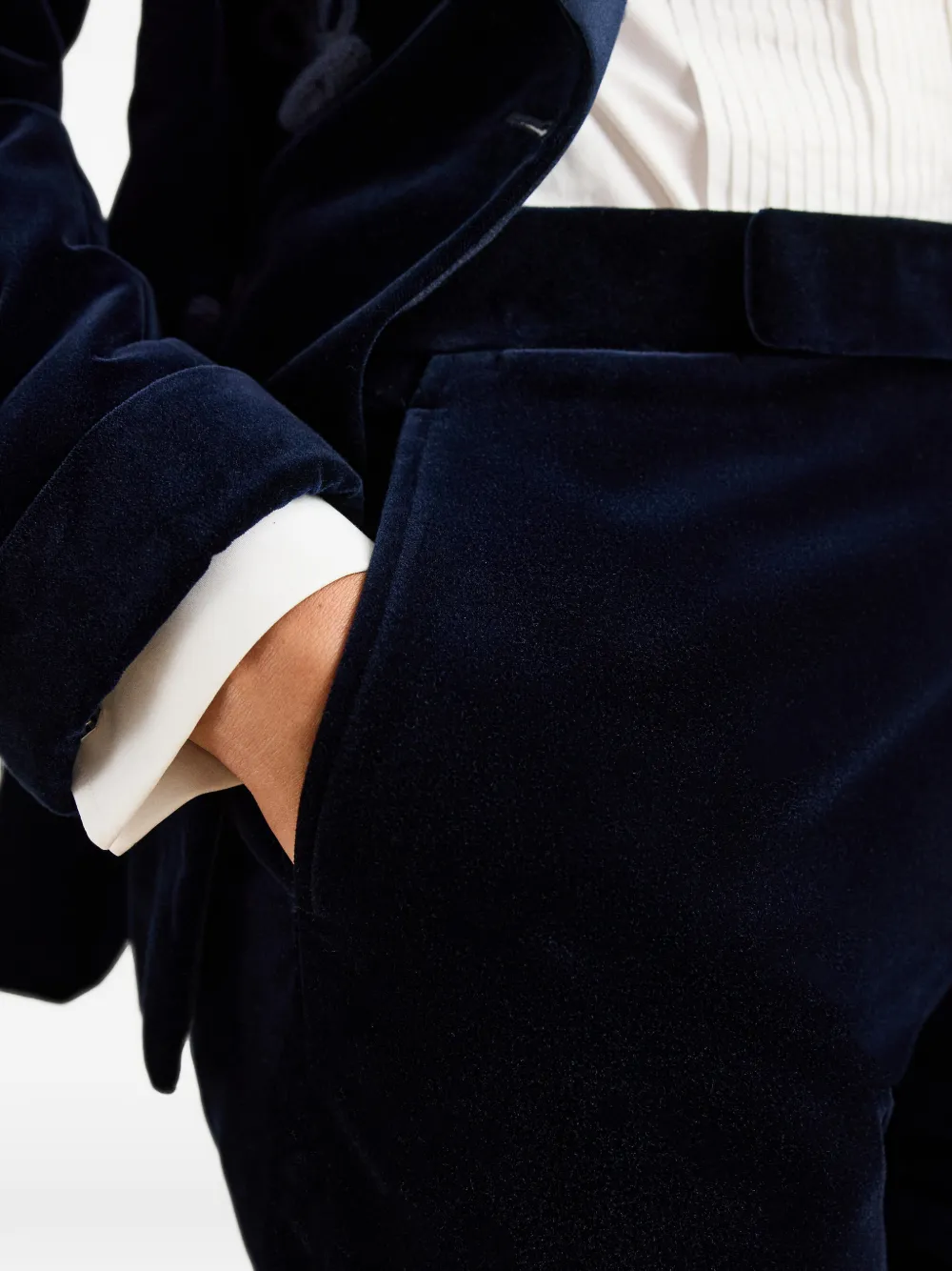 Ralph Lauren Purple Label Gregory fluwelen broek Blauw