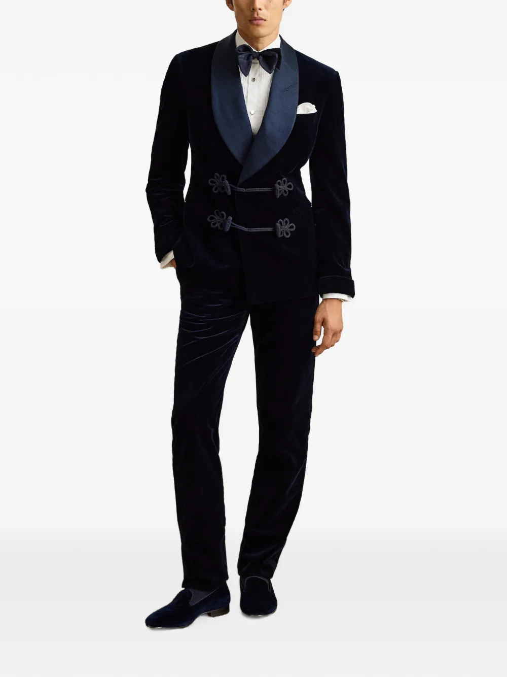 Ralph Lauren Purple Label Gregory fluwelen broek Blauw