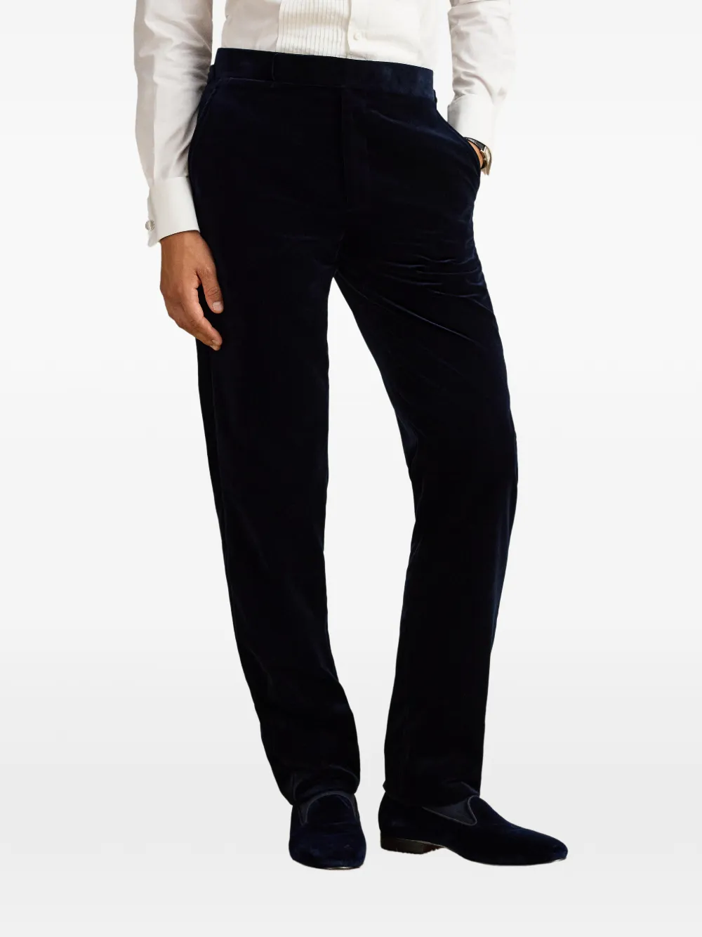 Ralph Lauren Purple Label Gregory fluwelen broek Blauw