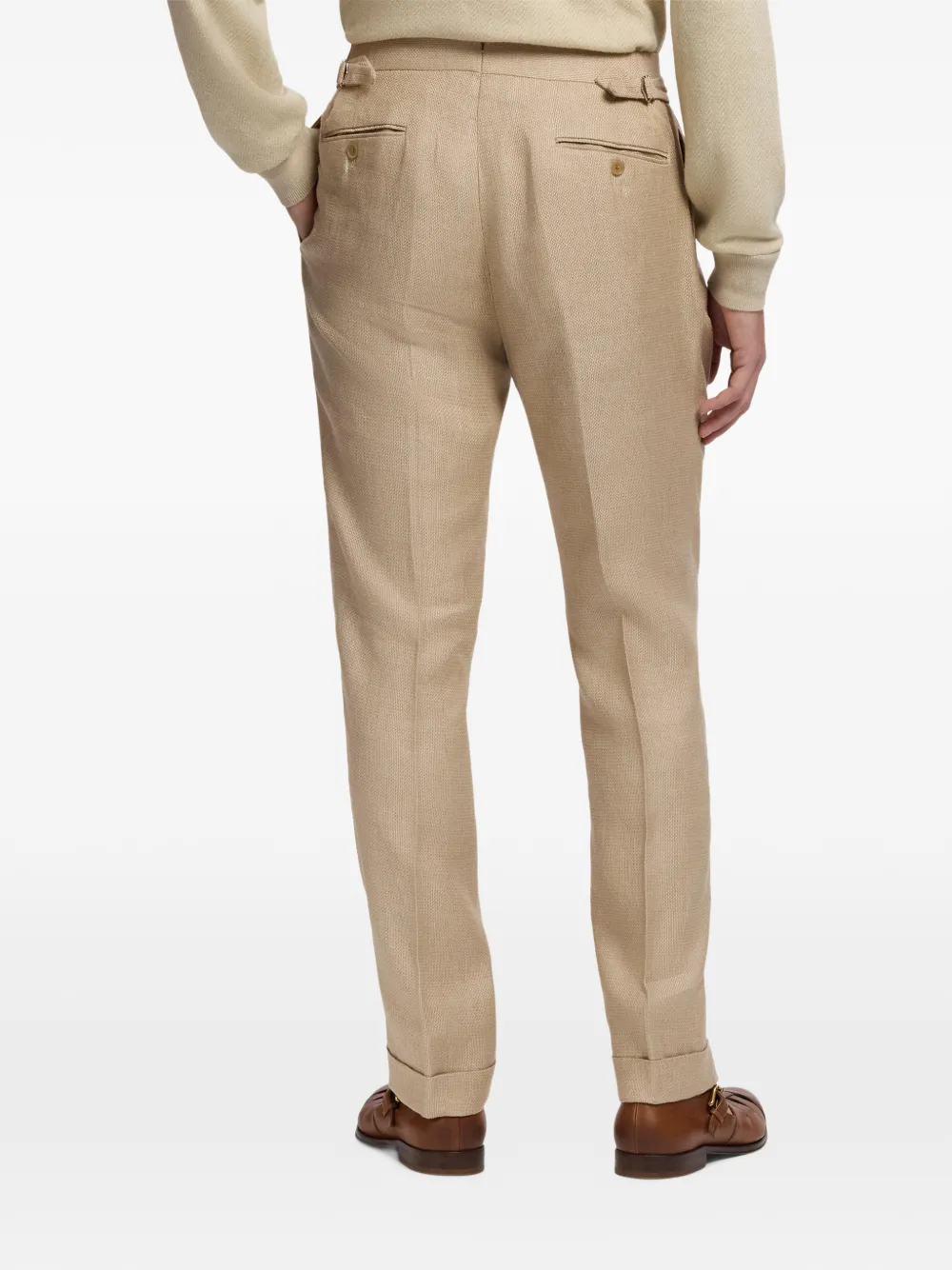 Ralph Lauren Purple Label Gregory twill broek Beige