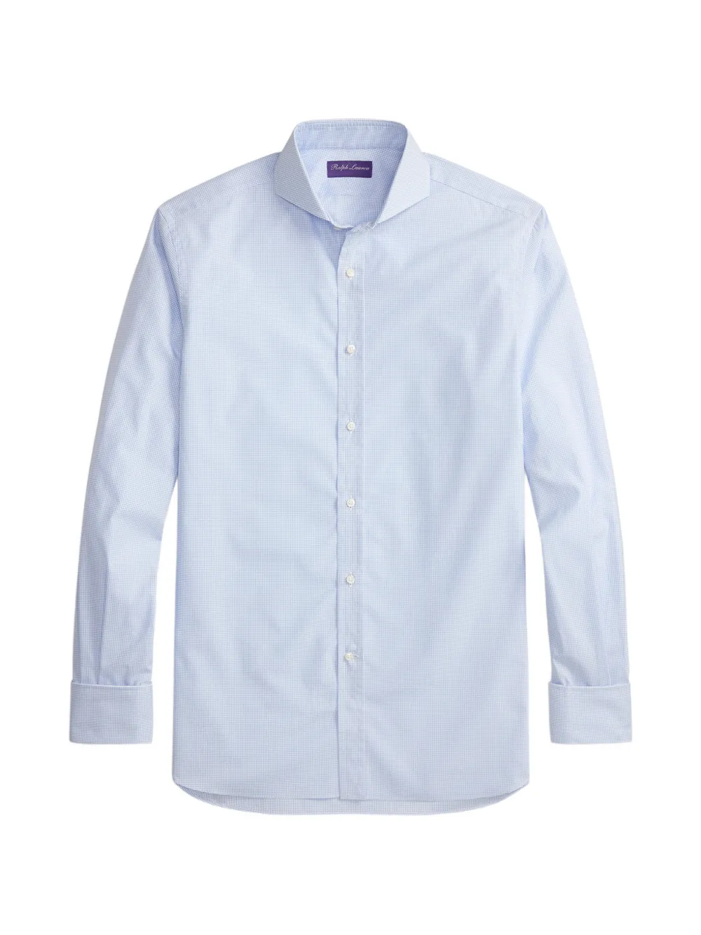 Ralph Lauren Purple Label chemise Mini-Tattersall French - Bleu Ralph Lauren Purple Label chemise Mini-Tattersall French - Bleu