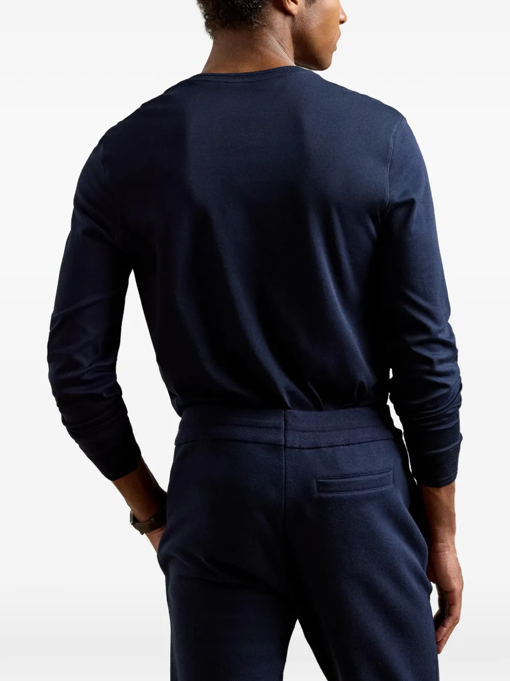 Ralph Lauren Purple Label T-shirt met lange mouwen Blauw