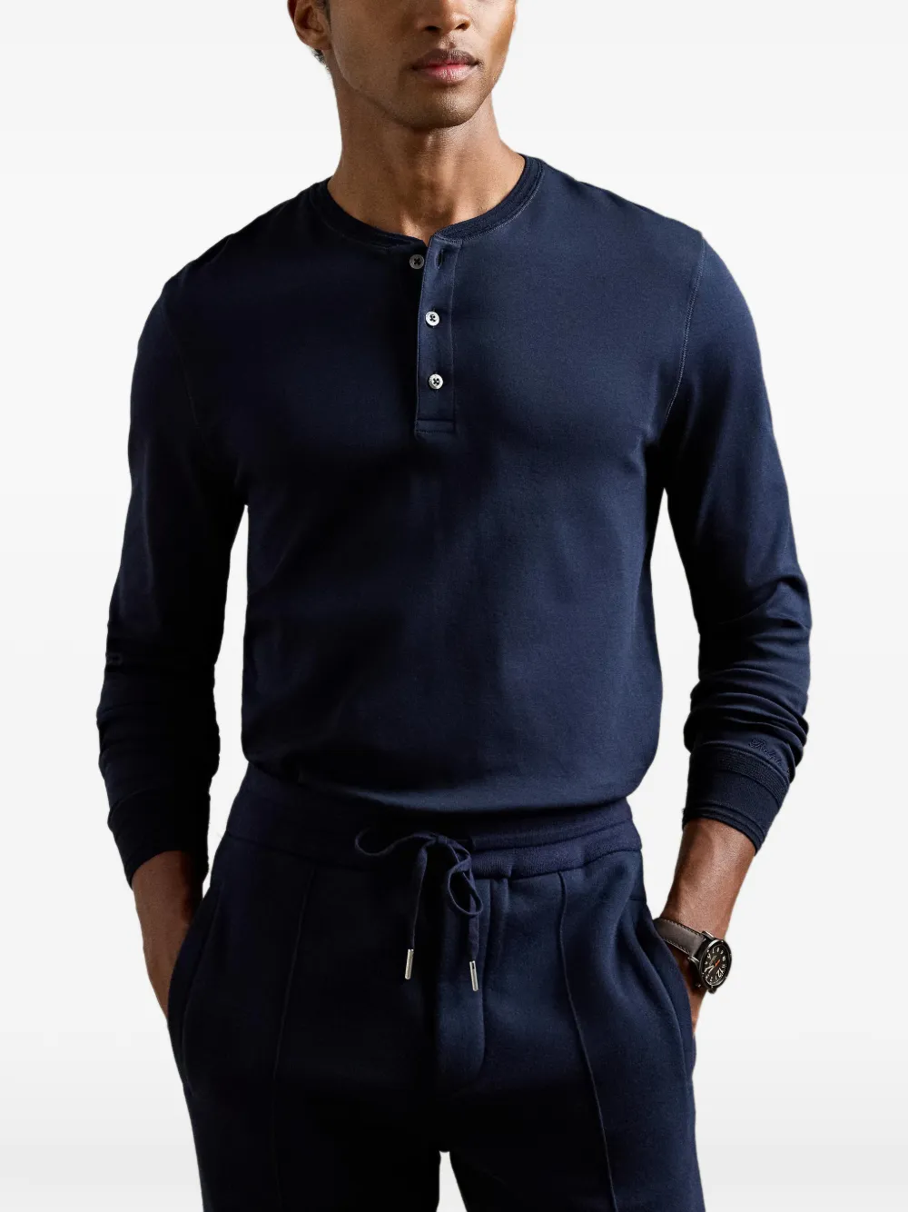 Ralph Lauren Purple Label T-shirt met lange mouwen Blauw