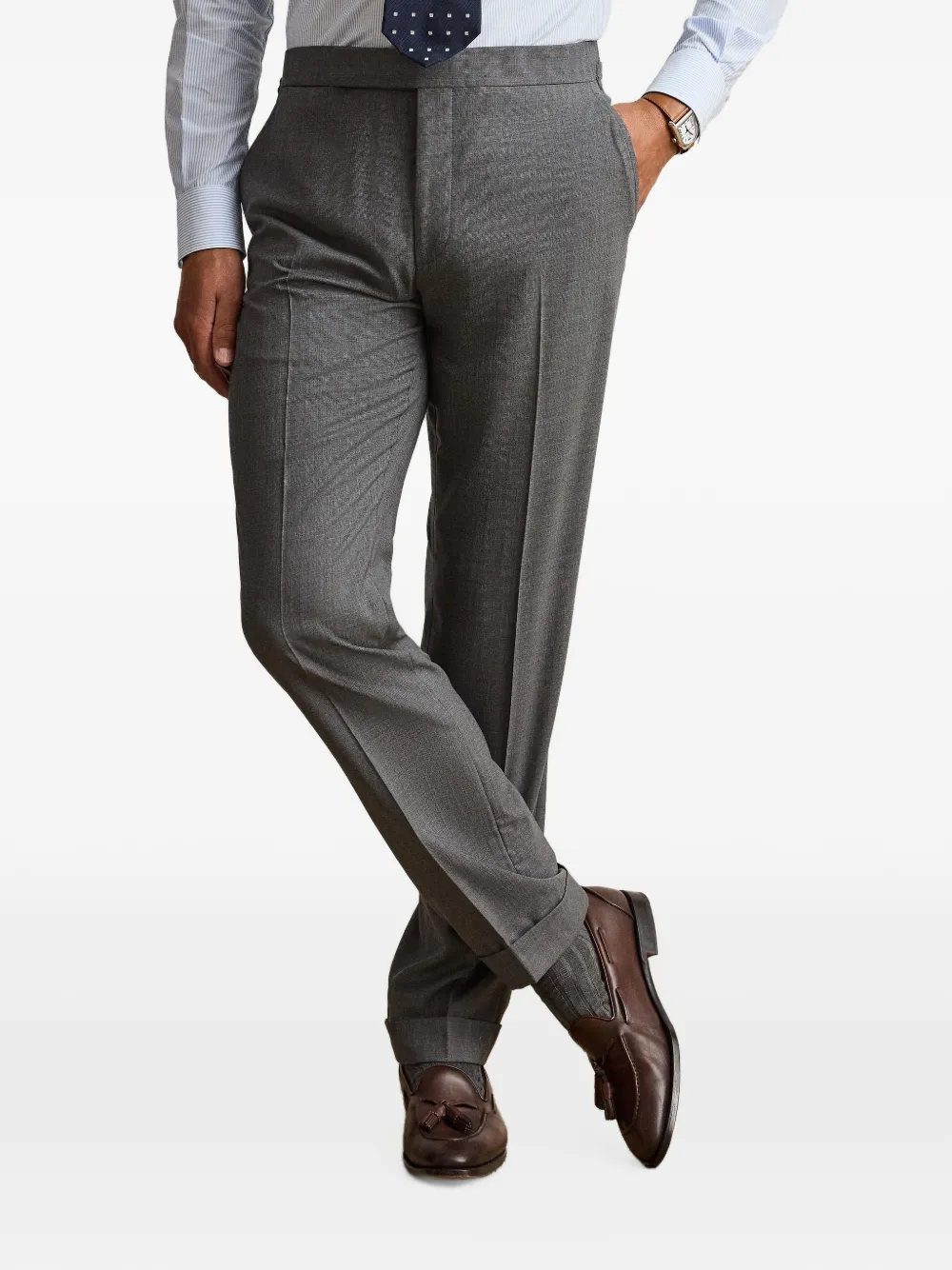 Ralph Lauren Purple Label Kent pak met enkele rij knopen Grijs