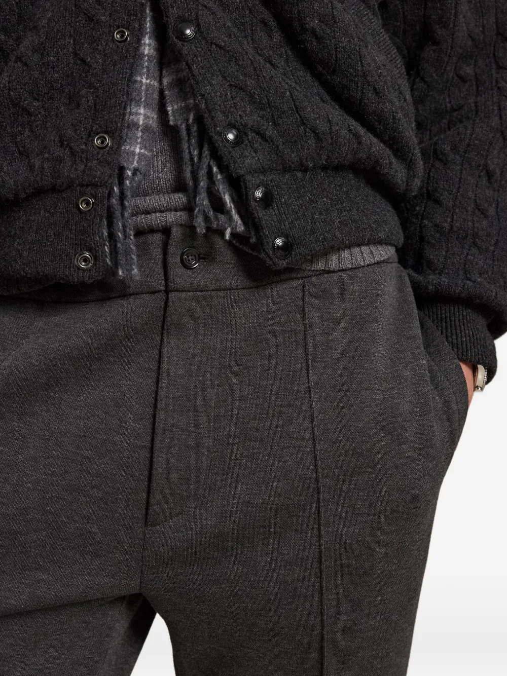 Polo Ralph Lauren Trainingsbroek met geplooid detail Grijs