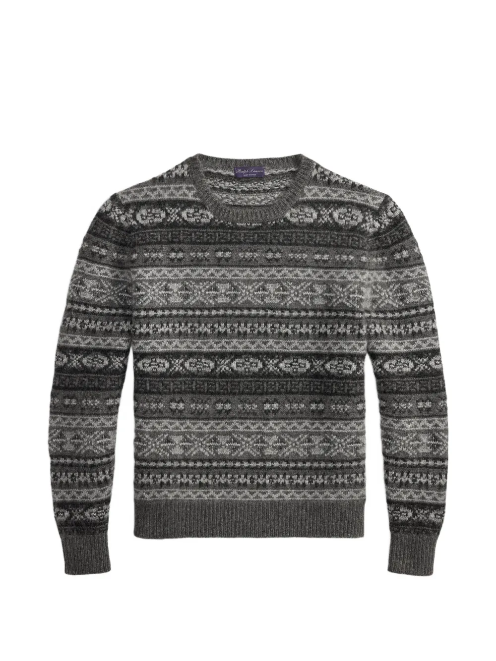 Ralph Lauren Purple Label Fair Isle sweater - Grey