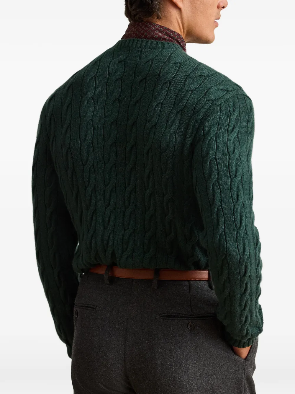 Ralph Lauren Purple Label Kasjmier sweater Groen