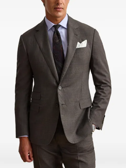 Ralph Lauren Purple Label Kent Glen plaid wool suit