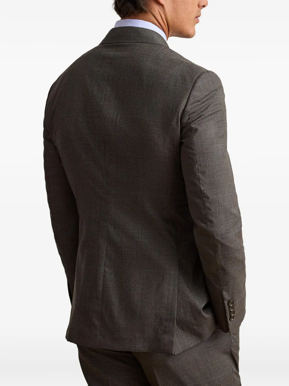 Ralph Lauren Purple Label Kent Glen geruit wollen pak Grijs