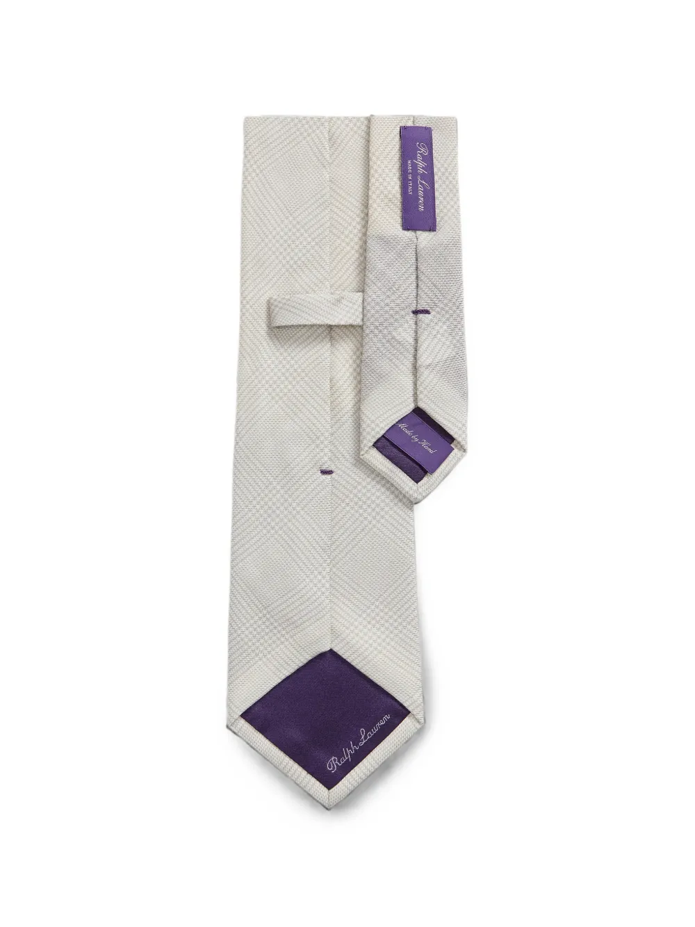 Ralph Lauren Purple Label Glen Plaid stropdas Beige