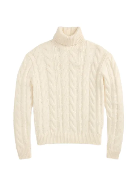 Ralph Lauren Purple Label cable-knit roll-neck sweater