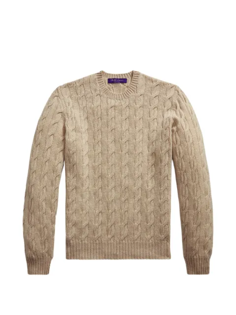 Ralph Lauren Purple Label pull en maille torsadée