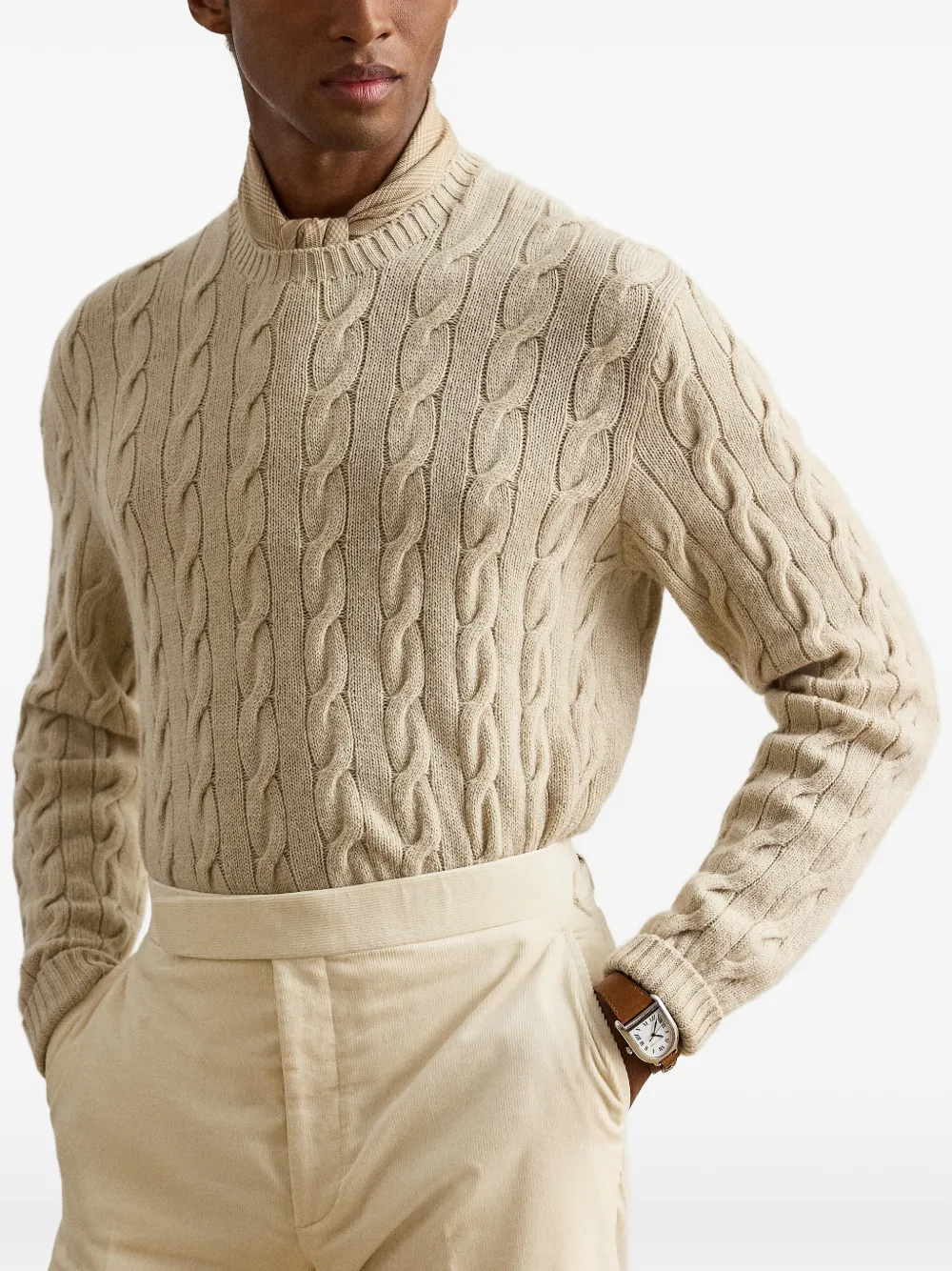 Ralph Lauren Purple Label Kasjmier sweater Beige