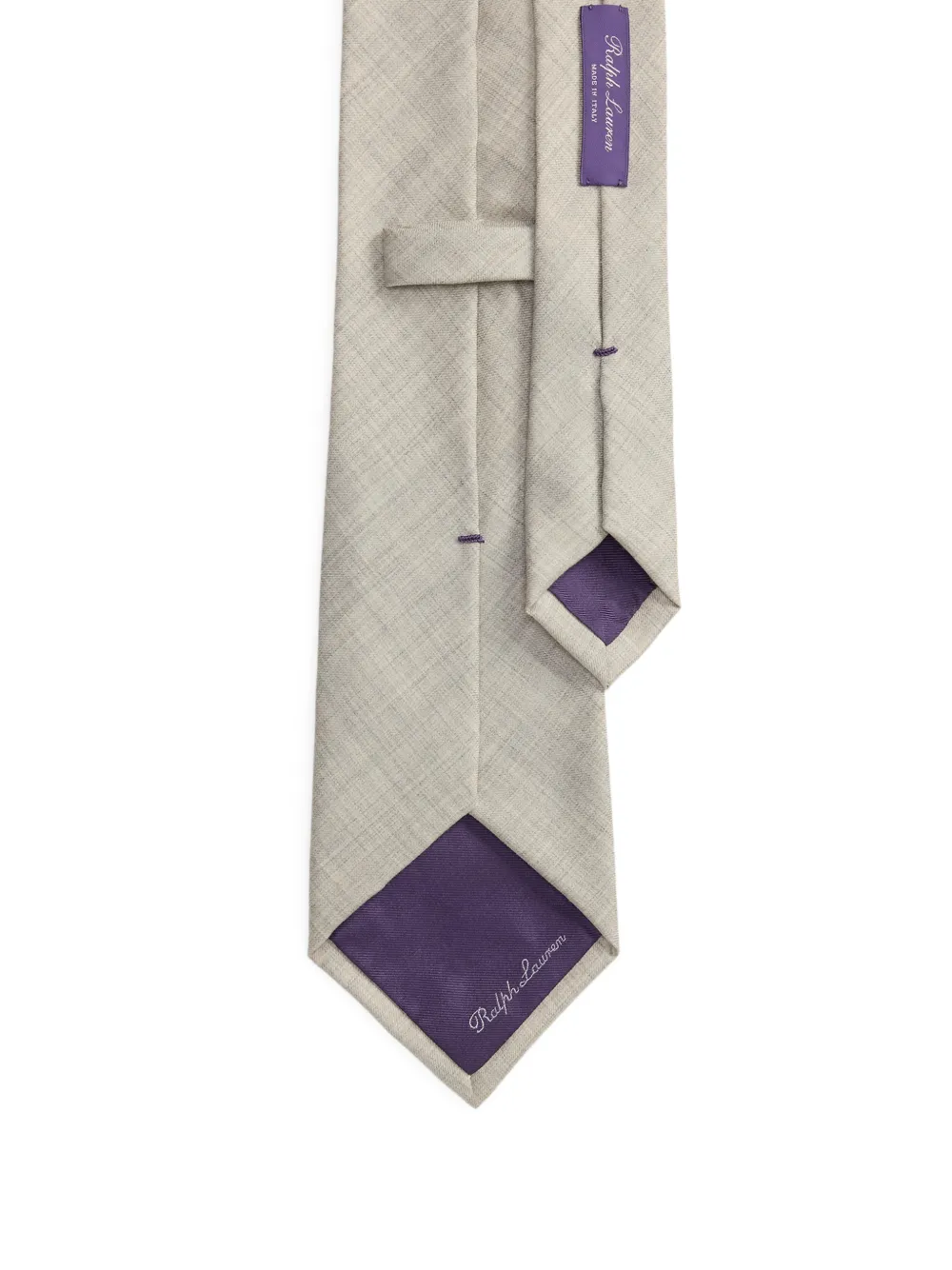 Ralph Lauren Purple Label Geweven stropdas van kasjmier-zijde Grijs