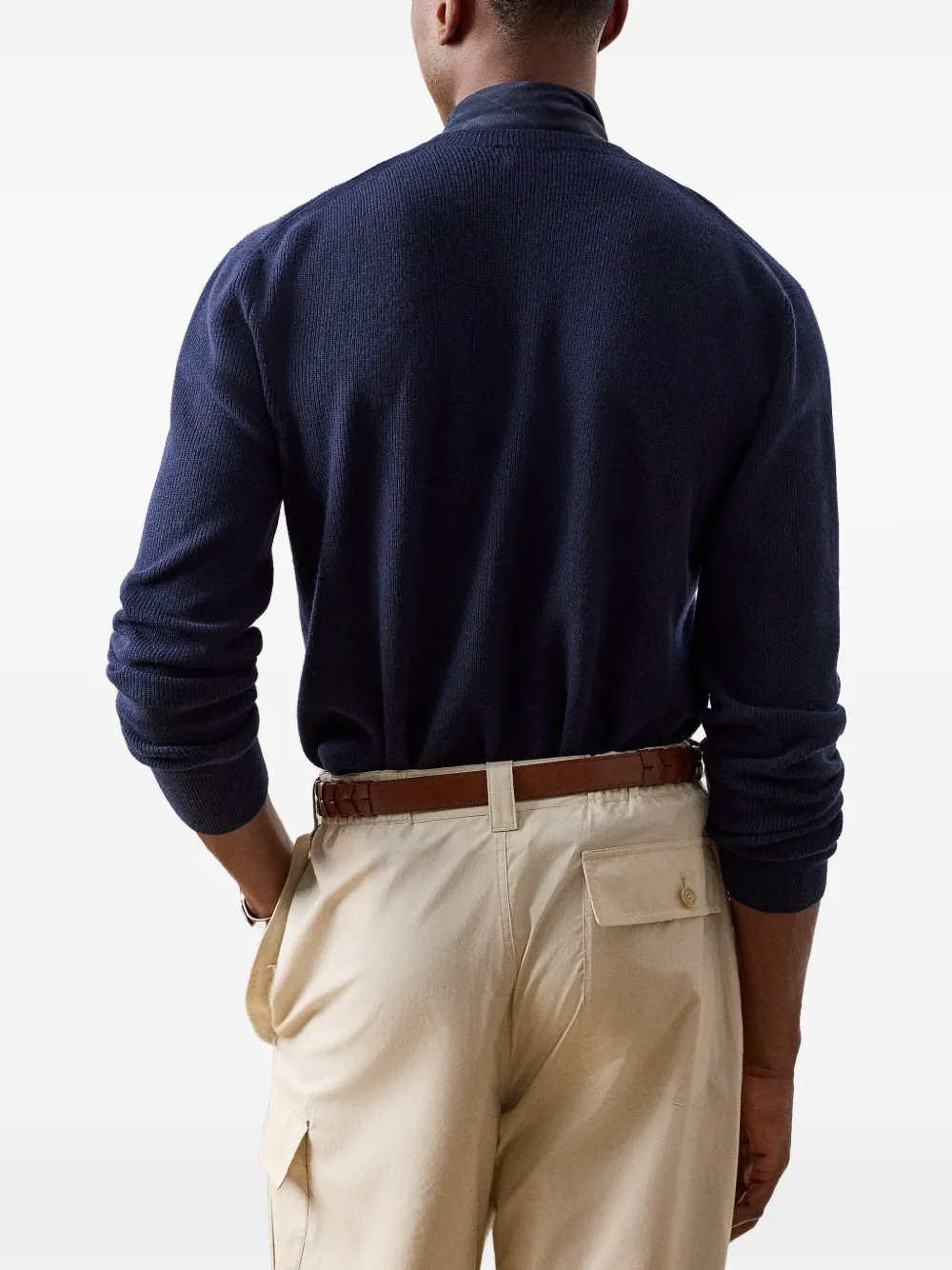 Ralph Lauren Purple Label Kasjmier trui Blauw