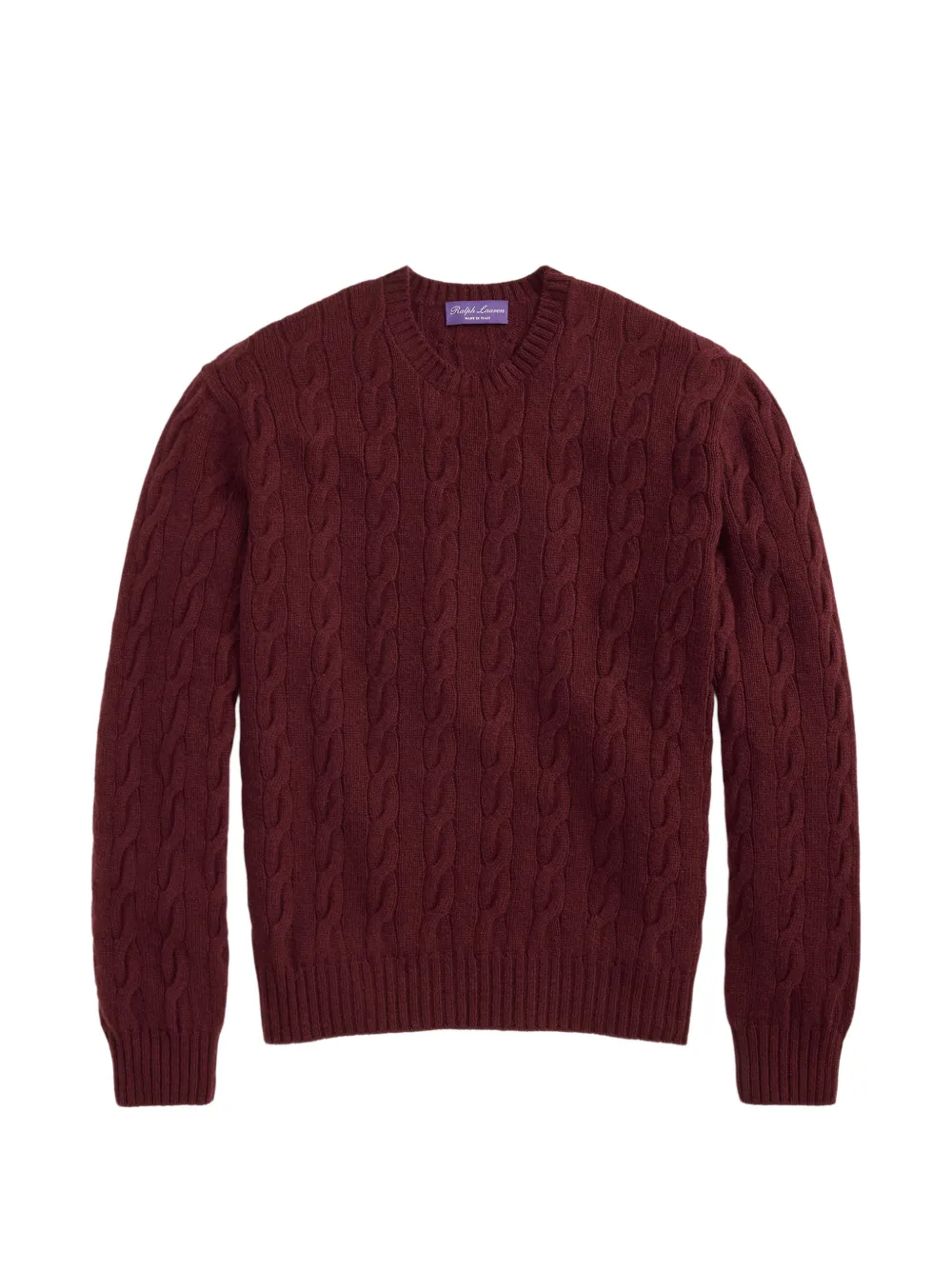 Ralph Lauren Purple Label cable-knit cashmere sweater