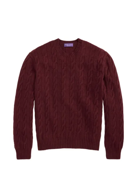 Ralph Lauren Purple Label cable-knit cashmere sweater