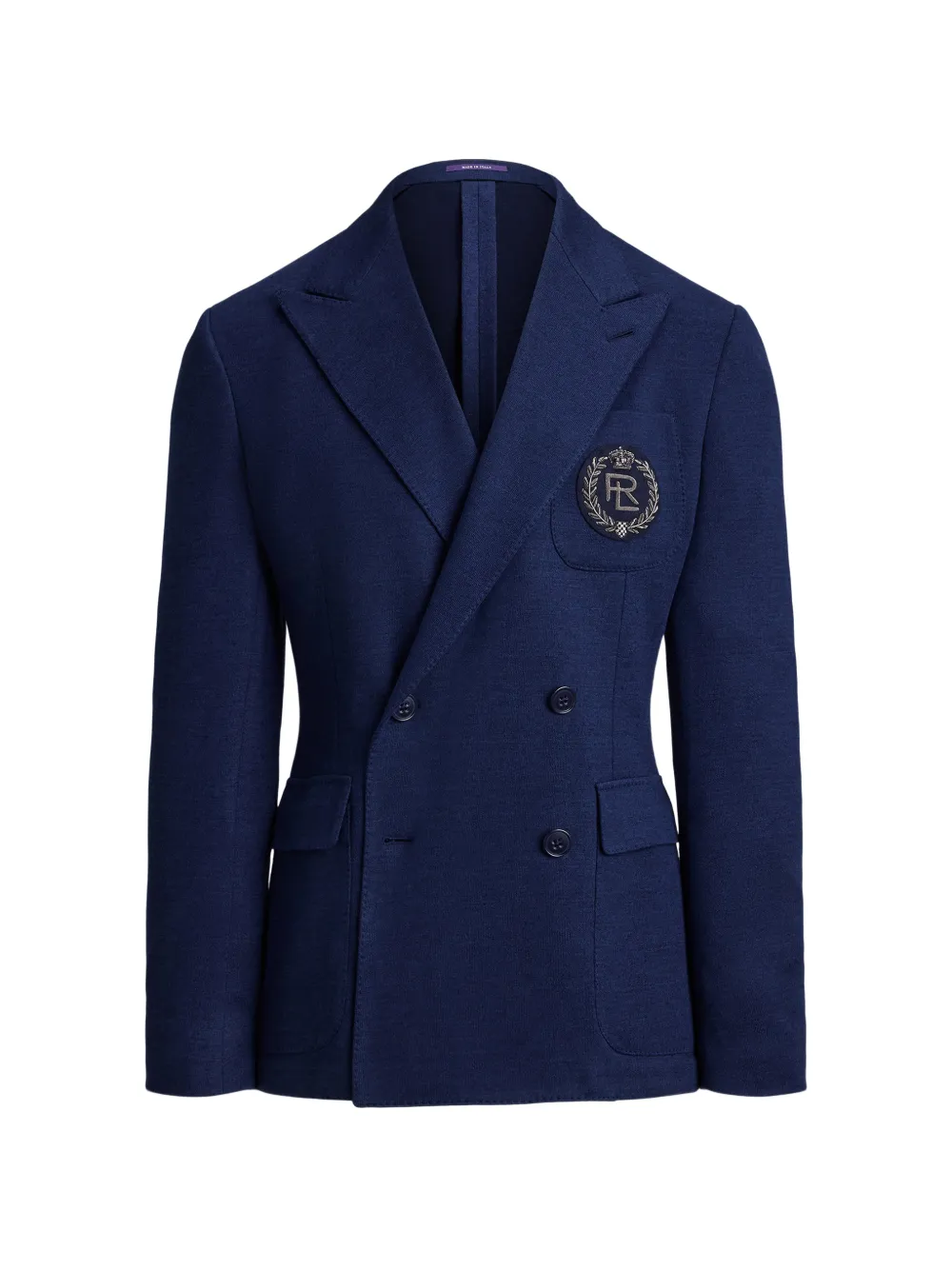 Ralph Lauren Purple Label Blazer doppiopetto Kent a quadri - Blu