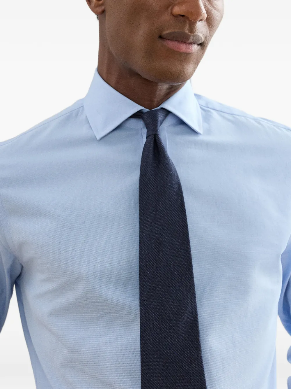 Ralph Lauren Purple Label Geruit twill overhemd Blauw