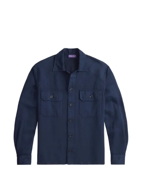 Ralph Lauren Purple Label chemise à motif de chevrons