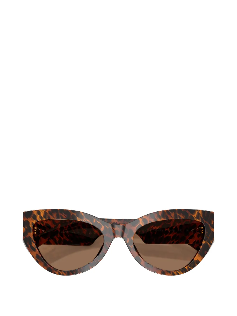 Dolce & Gabbana Eyewear Zonnebril met schildpadschild-design Bruin