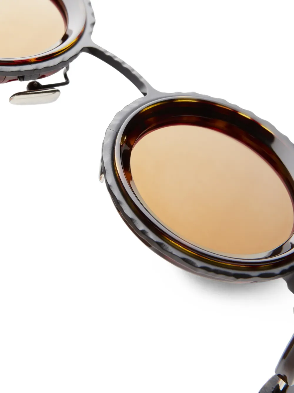 Kuboraum Z3 zonnebril met rond montuur Bruin
