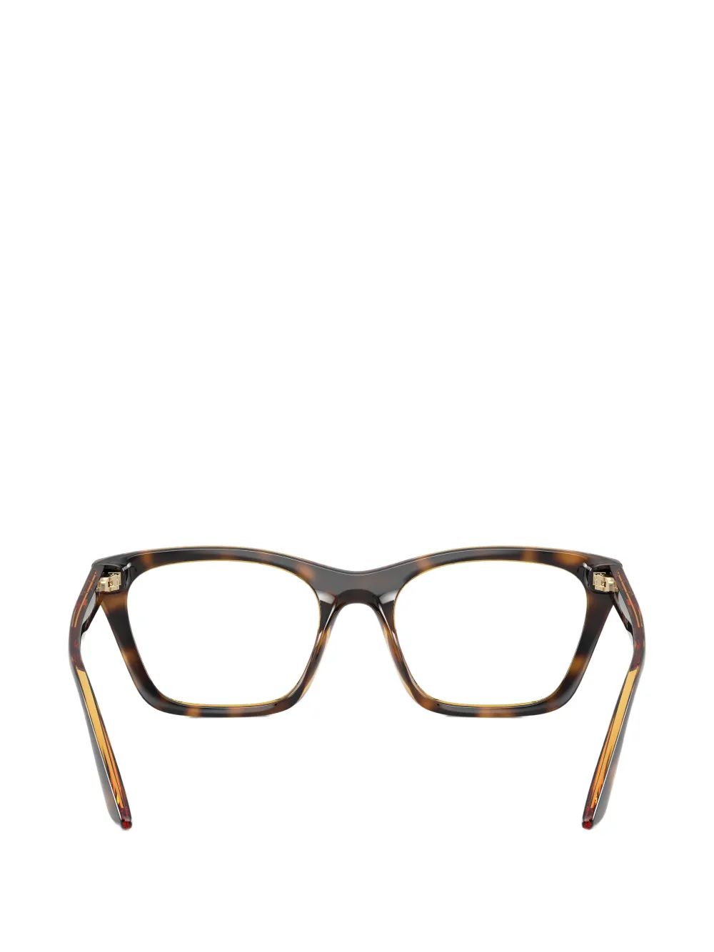 Emporio Armani Zonnebril met schildpadschild-design Bruin