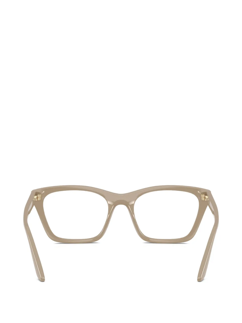 Emporio Armani Zonnebril met cat-eye montuur Beige