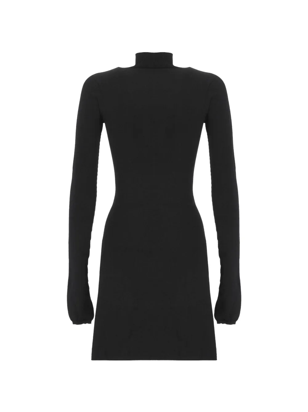  Off-white Vestido Corto Con Logo Estampado - Negro 