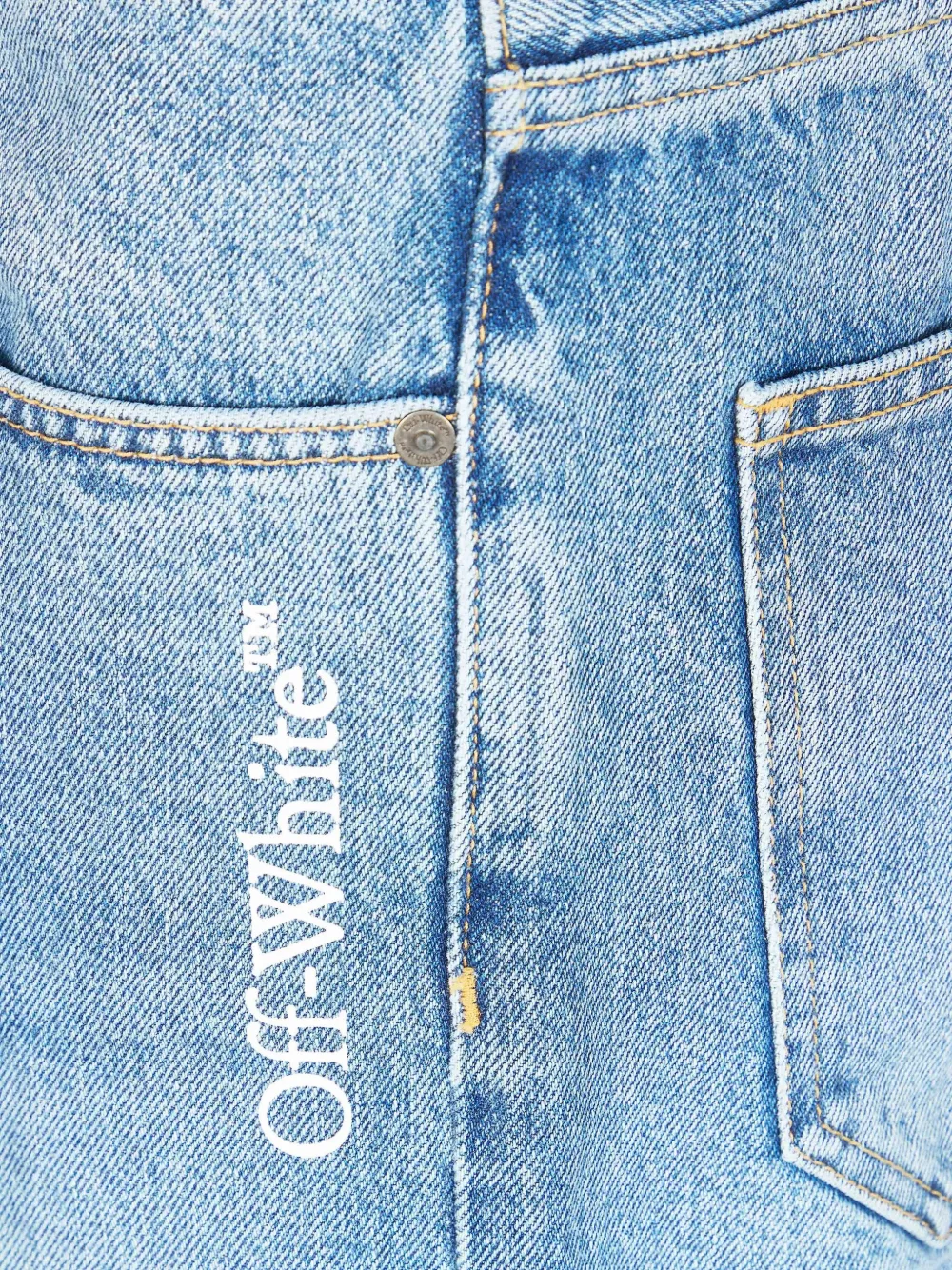  Off-white Vaqueros Con Motivo Arrow - Azul 