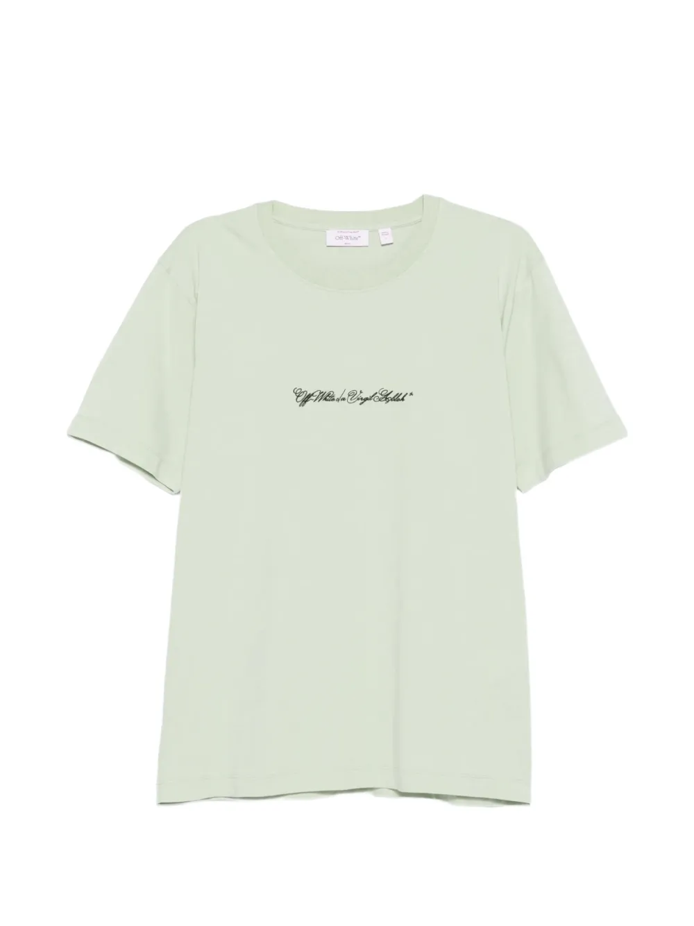 Off-White logo-print Arrows T-shirt - Verde