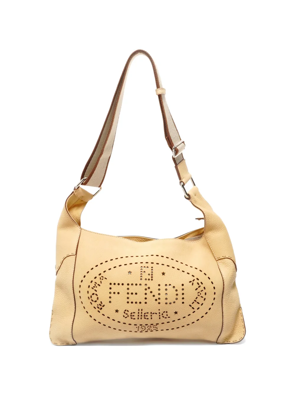 Fendi Pre-Owned 2007-2008 Selleria perforated shoulder bag - Toni neutri