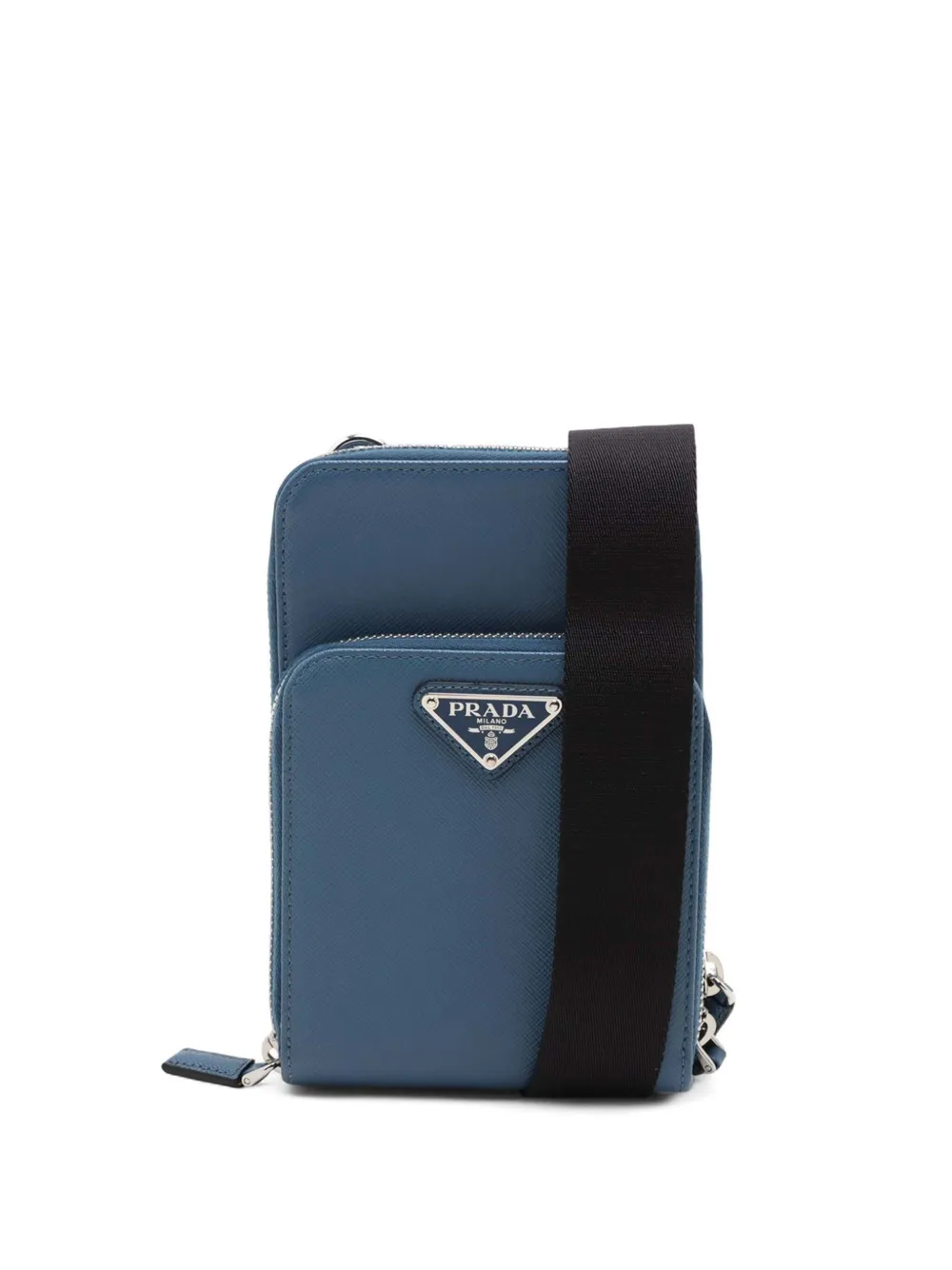 Prada Pre-Owned 2013-2026 Saffiano Smartphone Case crossbody bag - Blu