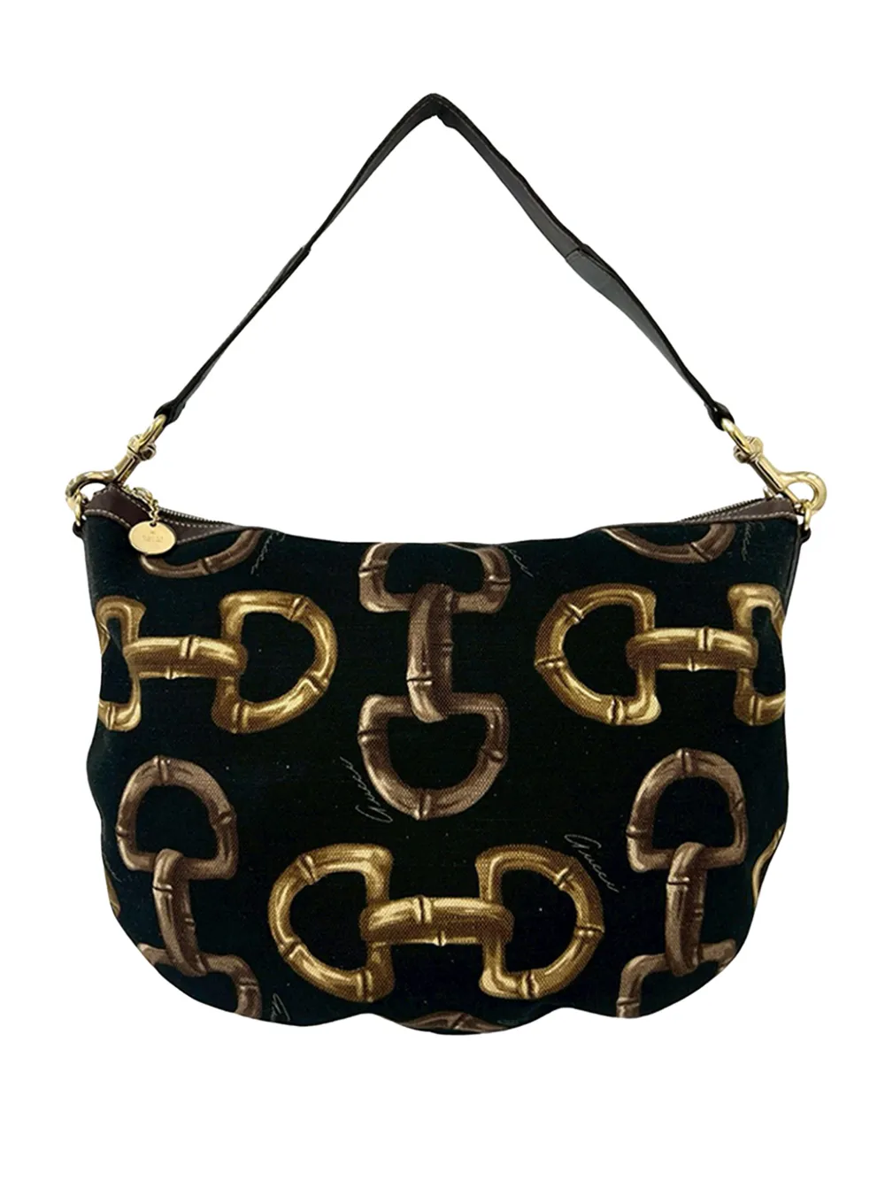 Gucci Pre-Owned 2000-2015 Canvas Horsebit hobo bag - Nero