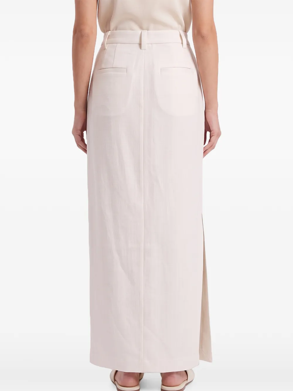 Brunello Cucinelli Straight maxi-plooirok Beige